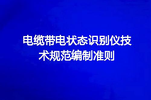电缆带电状态识别仪技术规范编制准则